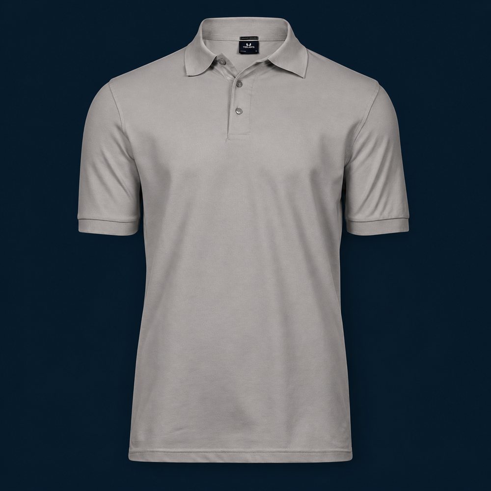 Luxury Stretch Polo i färgen Stone