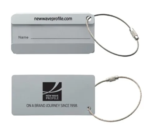 NWP Bagagebricka alu rektangel Silver