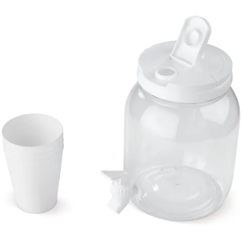 Dryckesdispenser (2,5L) med 4 muggar