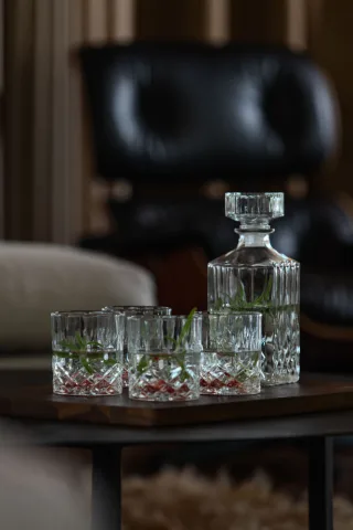 Karaff med 4 glas